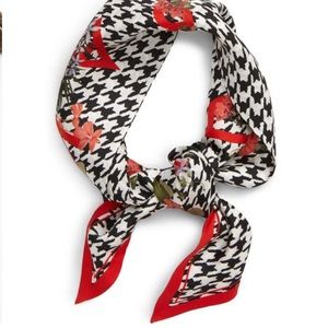 Ted Baker London Hennie Highland Letters Skinny Silk Scarf NWT